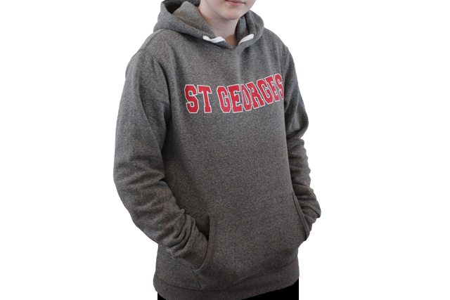 St. George's Light Grey Hooded Sweatshirt